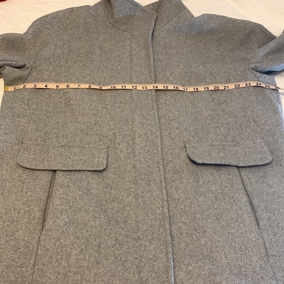 VINCE CAMUTO funnel wool blend fully lined coat jacket full zipper coat grey 1X - Picture 11 of 14